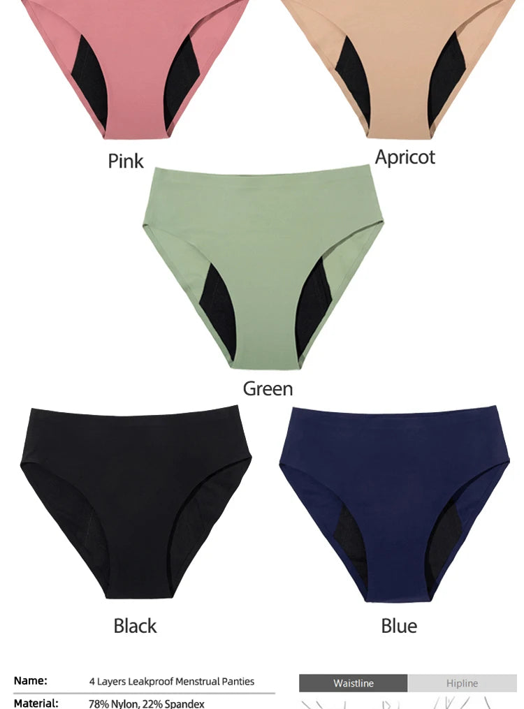 Sexy Leakproof Panties – 4-Layer Breathable Mesh Incontinence Briefs