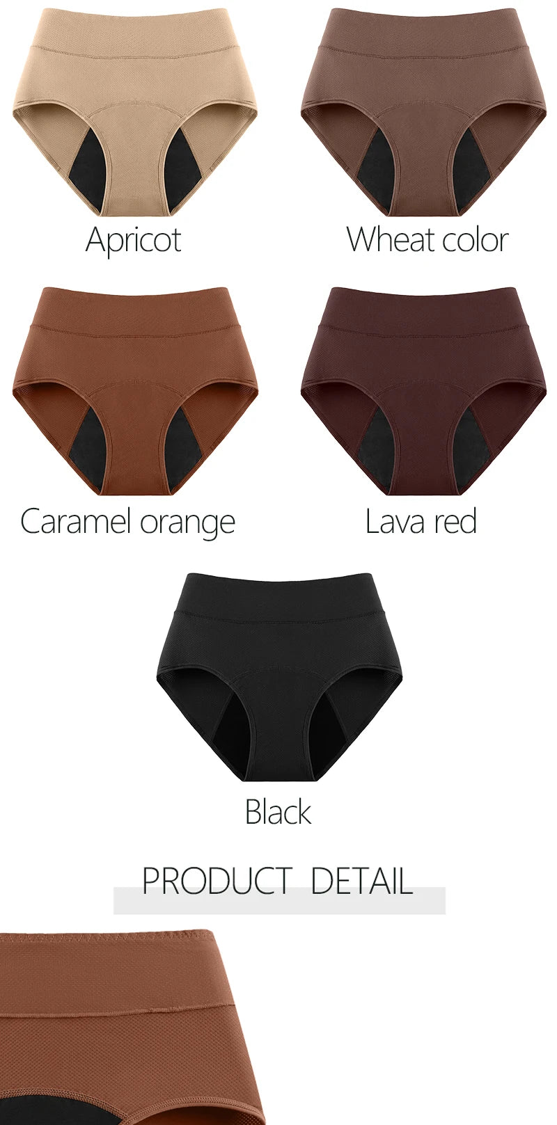Women’s Leakproof Incontinence Underwear – Washable 3-Layer Absorbent Briefs