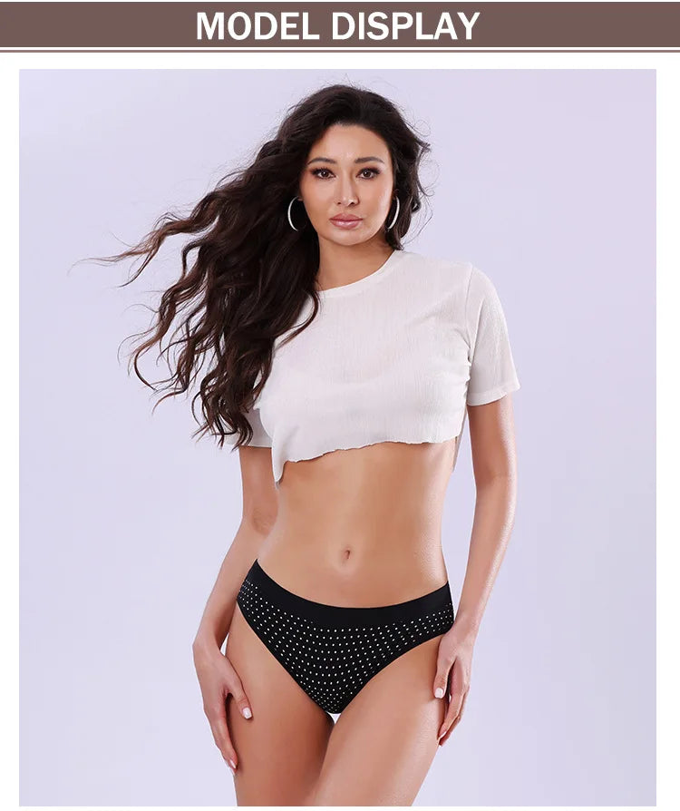 Women’s Low-Rise Printed Briefs – Breathable 4-Layer Leakproof Incontinence Underwear