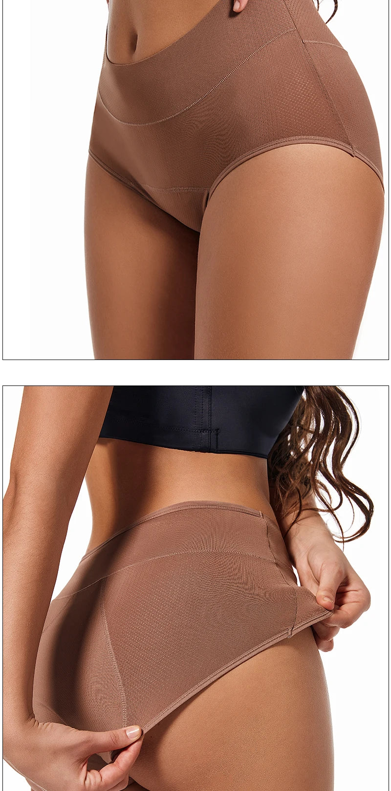 Women’s Leakproof Incontinence Underwear – Washable 3-Layer Absorbent Briefs