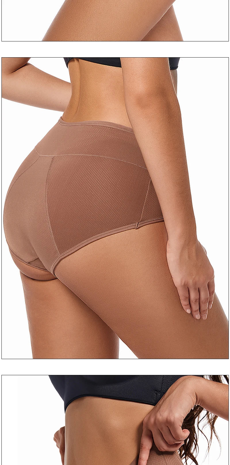 Women’s Leakproof Incontinence Underwear – Washable 3-Layer Absorbent Briefs