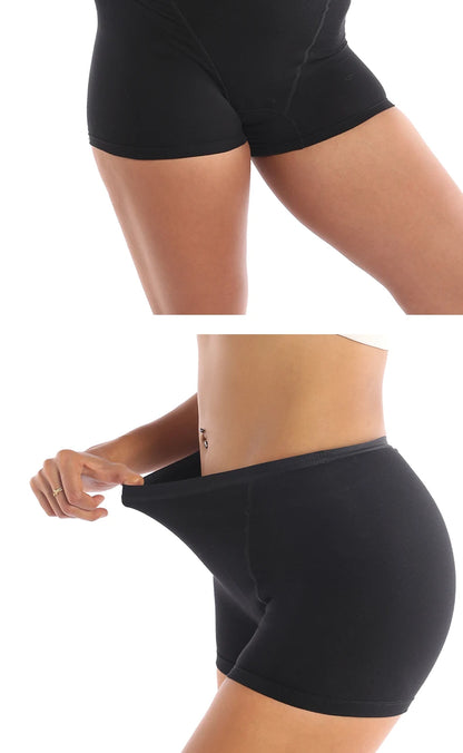 Grey Boyshort Leakproof Panties – 4-Layer Absorbent Underwear - My Willio