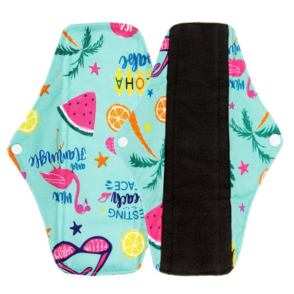 5pcs Reusable Menstrual Pads – Washable Bamboo Charcoal Cloth Sanitary Pads for Women - My Willio