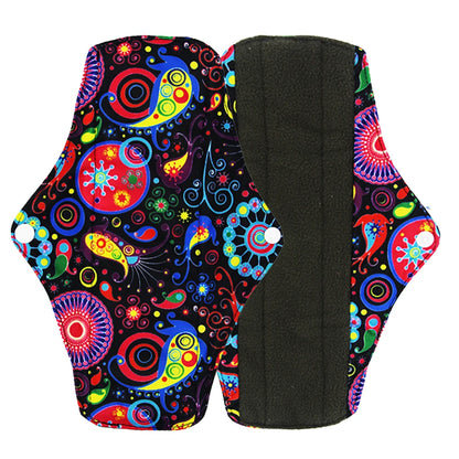 5pcs Reusable Menstrual Pads – Washable Bamboo Charcoal Cloth Sanitary Pads for Women - My Willio