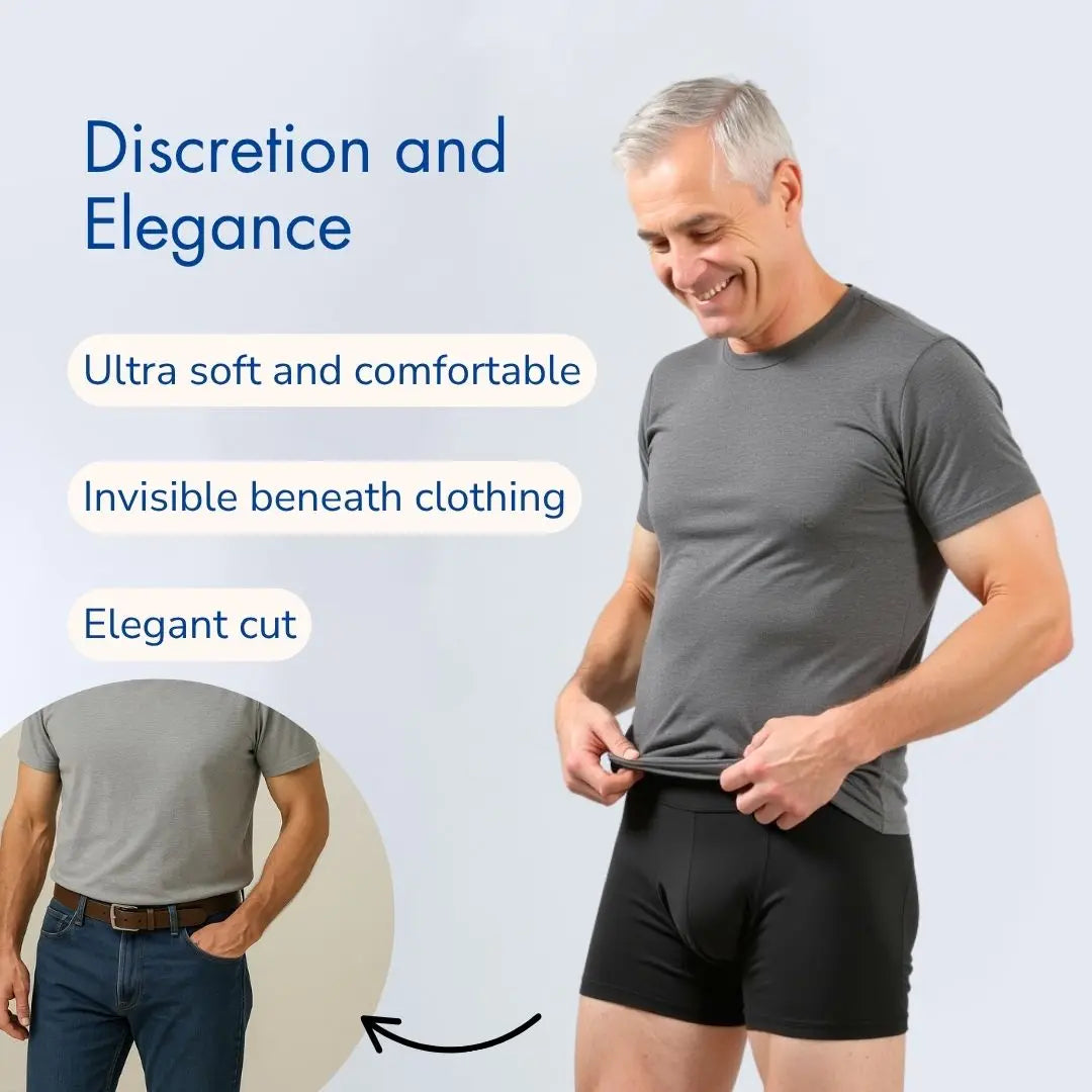 Men’s Leakproof Boxer Briefs – 4-Layer Absorbent Incontinence Underwear - My Willio