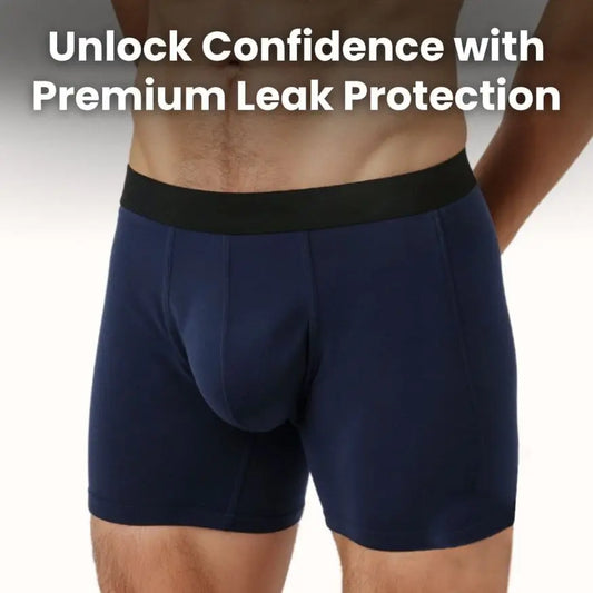 Men’s boxer briefs – Cotton blend – Daily incontinence and leak protection