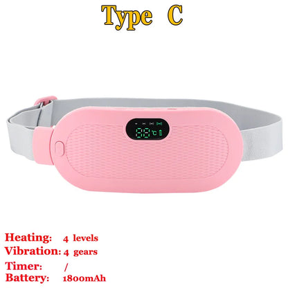 Period Pain Relief Belt – Heating Pad with Massage & Vibration - My Willio