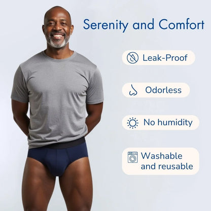 Men’s 4-Layer Leakproof Incontinence Briefs – Absorbent & Breathable - My Willio