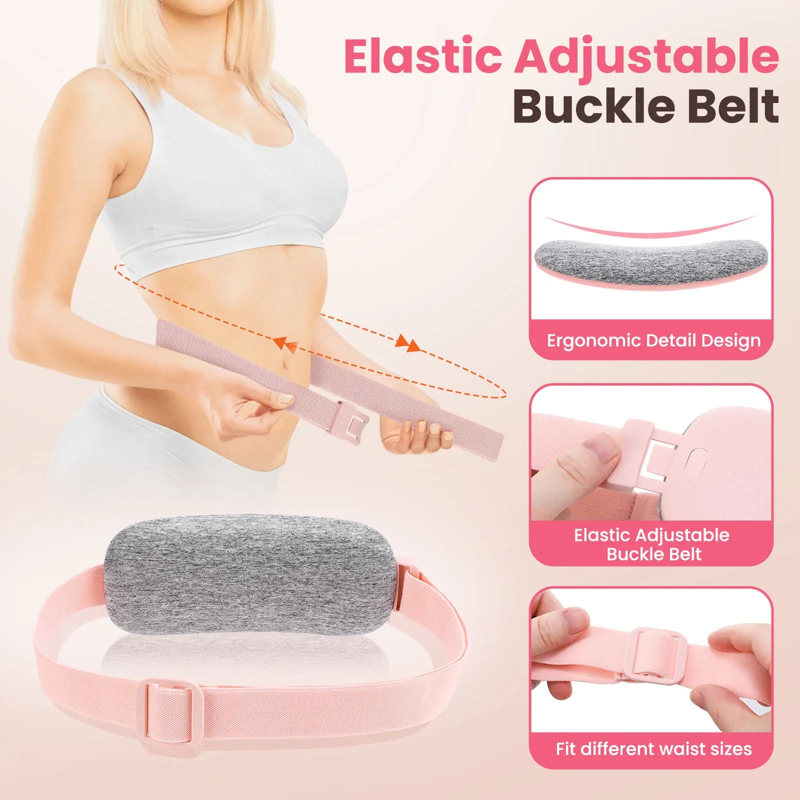Period Pain Relief Belt – Heating Pad with Massage & Vibration - My Willio