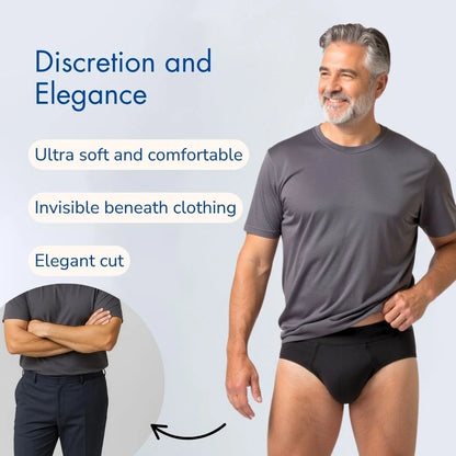 Men’s 4-Layer Leakproof Incontinence Briefs – Absorbent & Breathable - My Willio